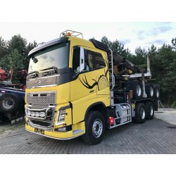 Ciężarówka do przewozu drewna Volvo FH16 660KM 6x4 z dzwigiem LOGLIFT 281 Komplet z wózkiem FRIEDERI